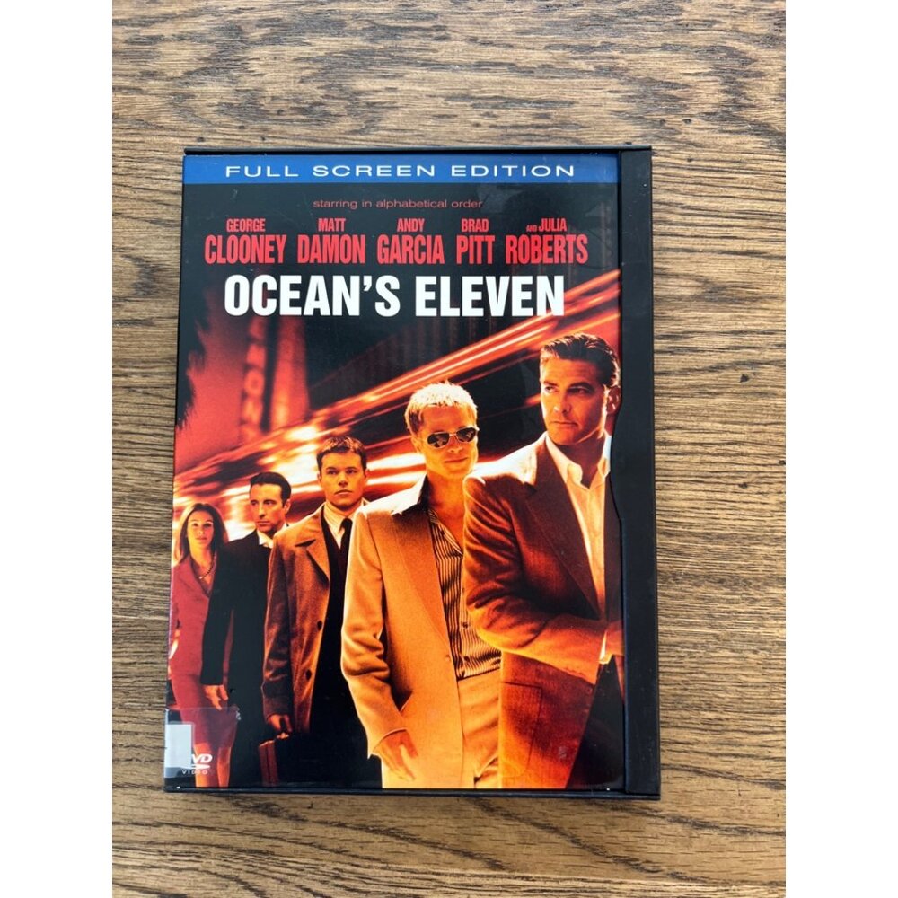 Oceans Eleven 2001 DVD Crime George Clooney Brad Pitt Julia Roberts Pre-Owned